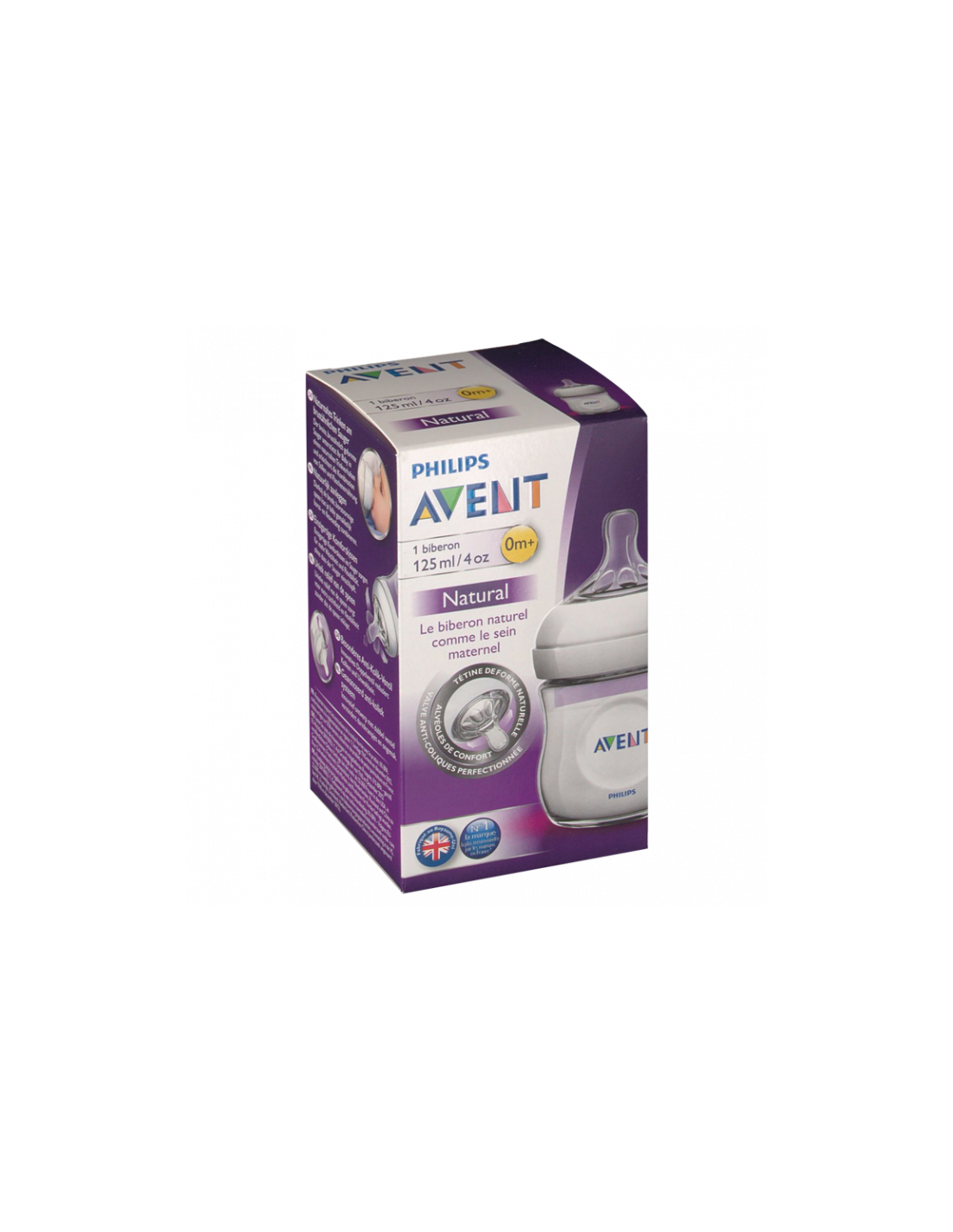 AVENT - NATURAL - Biberon Débit Nouveau-Né, 125ml