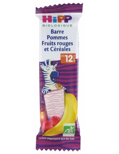 HiPP Barre Pommes Fruits Rouges et...
