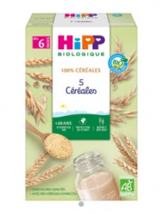 HIPP - 5 céréales - Dès 6 mois