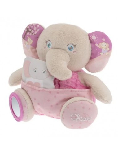 CHICCO Peluche doudou Éléphant rose