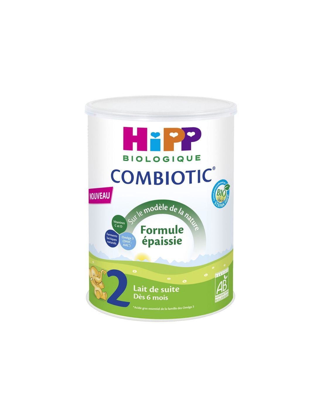 HiPP Combiotic 2 Lait de Suite Formule Épaissie dès 6 Mois Bio 800 g
